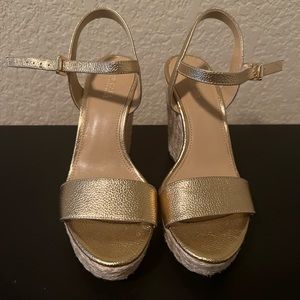 Michael Kors - gold wedges ~ worn once